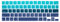 HRH Magic Keyboard Cover aus Silikon für 2020 iPad Pro 12,9 Zoll Magic Keyboard (4. Generation) Modell MXQU2LL/A, iPad Pro 12,9 Tastaturschutz Zubehör - Ombre Green