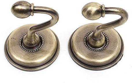 SagaSave 4 ganci fermatenda vintage in lega, per appendere cappelli e porte, pareti, colore bronzo