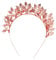 Minkissy Rose Gold Leaf Headband Roman Goddess Hair Band Bridal Hair Hoop for Women Girls