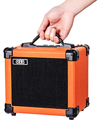 Coolmusic 10G Dual-Powered Bluetooth Guitar Amp, Portable Electric Guitar Amplifier with 10W Speaker, Guitar Amplifier includes Gain/Bass/Treble knob