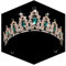 Kamirola Königin Krone und Diadem, Prinzessinnenkrone für Damen und Mädchen, Kristall-Stirnbänder für Braut, Prinzessin für Hochzeit und Party (01), Medium, Metalllegierung, Kristall