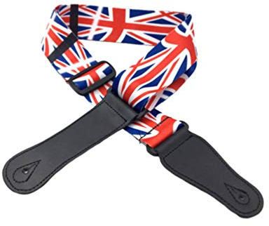 FOMIYES 1stk Einzigartige Gitarrengurte Union-jack-gitarrengurt Bester Gitarrengurt Leder E-gitarrengurt Gitarrengurt Mit Britischer Flagge Ukulelenriemen Vereinigtes Königreich. Bass