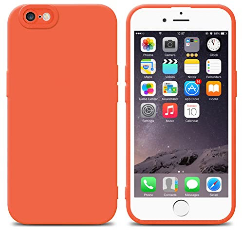 cadorabo Housse Compatible avec Apple iPhone 6 Plus / 6S Plus en Fluid Orange - Étui de Protection en Silicone TPU Flexible