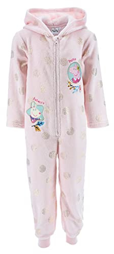 Sun City Peppa Wutz Pig Mädchen Schlafanzug Kinder Pyjama Overall Jumpsuit, Farbe:Rosa, Größe Kids:98