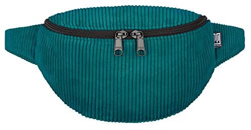 PP-Berlin Bauchtasche, Cord Petrol, Klassisch, Vegan, Handmade in Berlin für Damen, Herren, Unisex. Hipbag, Crossbody Bag, Schultertasche, Hüfttasche
