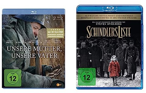 Unsere Mütter, unsere Väter [Blu-Ray] [2 BDs] & Schindlers Liste - Remastered [Blu-ray]