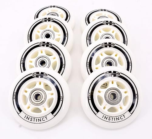 8er Set Hyper Instinct 82m,m/82a mit Abec 9 Kugellager Inline Rollen Skates