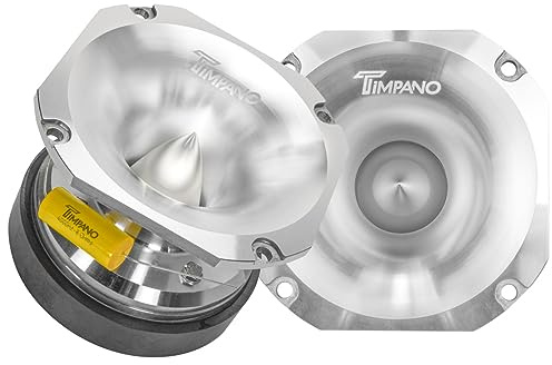 Timpano Super Tweeter 4 Inch TPT-ST71 Chrome, 8 Ohm, 900 Watts Max, HIgh Sensitivity, PRO Audio Bullet Super Tweeters (Pair)
