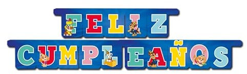 BeenSmile, Guirnalda Patrulla Canina Cumpleaños 3 Metros – Decoración Fiesta Infantil Paw Patrol – Pancarta Feliz Cumpleaños Reutilizable para Niños 3 y 4 Años – Decoración Cumpleaños Infantil