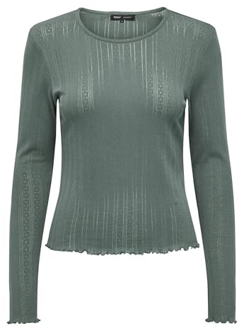 ONLY Damen Onlcarlotta L/S Top Noos JRS Strickjacke, Balsam Green, XL