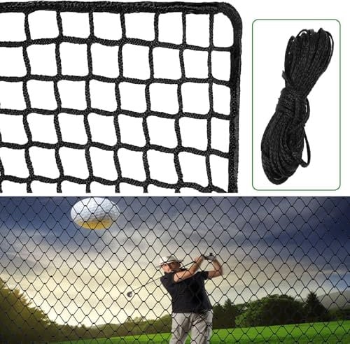 Hanlintk Golfnetz, 3 x 6 m, Robustes Nylon-Golf-Schlagnetz für Golf, Baseball, Hockey
