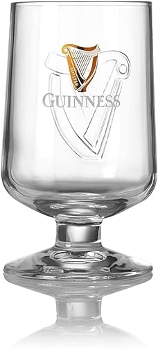 Shamrock Gift Company Guinness-Glas mit geprägtem Stiel, 420 ml, klassisches Erinnerungsstück, 02667