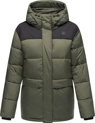 Ragwear Damen Winterjacke warme Steppjacke mit Kapuze Wikesh YOUMODO XS-6XL