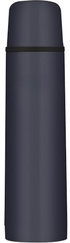 AMK® Thermos Light & Compact Flask 500ml Midnight Blue Easy Pour Vacuum Insulated Keeps Warm for 12 Hours and Cold for 24h