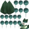 Xsstarmi 30 Pack Green Paper Palm Fan Cake Topper Green Balls Cake Pick for Baby Shower Wedding Bridal Shower Birthday Anniversary Party DIY Cake Decorations Supplies