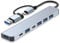 USB C Hub, 7 in 1 USB Splitter Multiport Adapter, Usb Hub For Laptop,MacBook,PS5/PS4, Switch, Printer, USB Fan, Flash Drive (A+C 7 in 1) (7IN1)