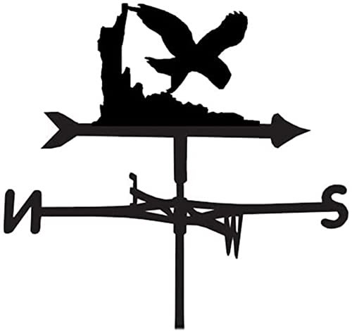 Girouette en métal pour jardin, extérieur, ferme, outils de mesure, girouette pour toits, jardin, cour, décoration de terrasse (aigles)