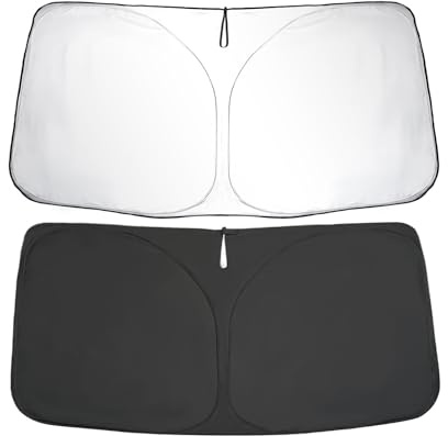 SKTU Parasol para Parabrisas Delantero Compatible con Audi Q5 2009-2024, Cubierta Interior Plegable para Parabrisas con protección UV