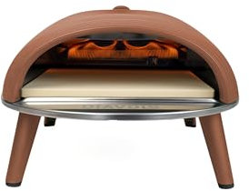 DeliVita Diavolo - Forno per pizza portatile a gas, alimentato da propano, butano o bottiglie da campeggio, con accessori, pala pieghevole, custodia per il trasporto, pistola di temperatura