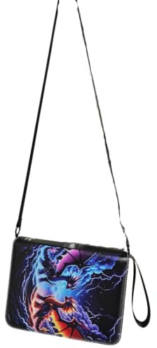 Classeur cartes de collection 50 pages (400 cartes) Étanche Fermeture Éclair Bandoulière Transportable, Album de Cartes Porte Carte à Collectionner Organisateur de Cartes Livre Cartes