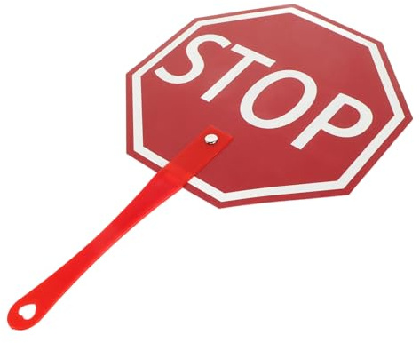 HOMOBABE Handliches Lehrer Stopp Tafel Paddelschild Leichtes Stoppschild Für Schüler Wiederverwendbar Interaktives Klassenzimmer Lehrermaterial Für Unterricht Und Abstimmung