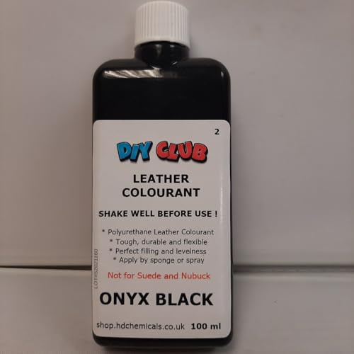 Leather DYE Colourant Paint (Onyx Black, 100ml)