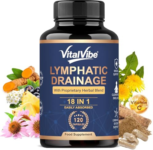 Vitalvibe Lymphatic Drainage Tablets & Water Retention 120 Vegan Capsules