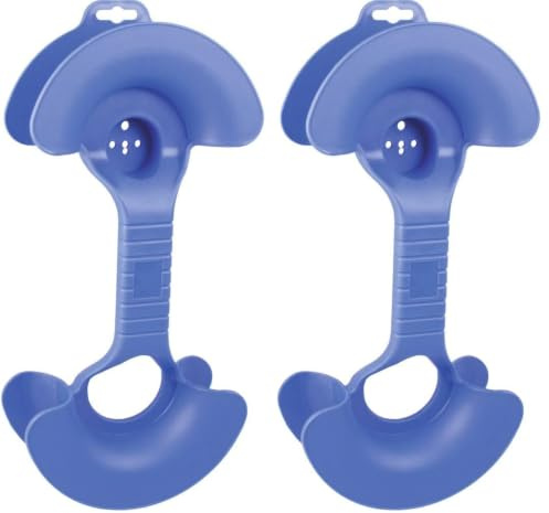 as - Schwabe Kabelhantel für Verlängerungsleitungen bis max. 15 m – Kabelaufwickler für Verlängerungskabel – Portable Hand-Kabeltrommel für Verlängerungsleitungen - Kabelaufroller, blau 48709