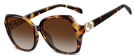 Wrimen Große-Sonnenbrille Damen-Polarisiert-Sunglasses Woman | Retro Klassisch Mode Frauen Sonnenbrille Outdoor Sport Party Reise Goggen Baseball Autofahren