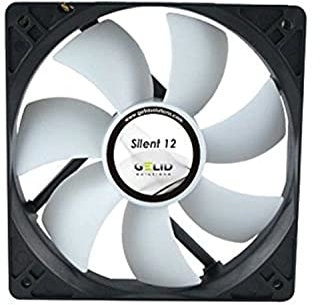 GELID SOLUTIONS Silent 12 de 3 Pines | Ventilador de 120mm para Cajas de PC estándar | Operación silenciosa | Aspas del Ventilador optimizadas