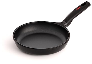 Valira Black - Sartén Premium de 22 cm hecha en España, aluminio fundido con antiadherente reforzado, apta para inducción