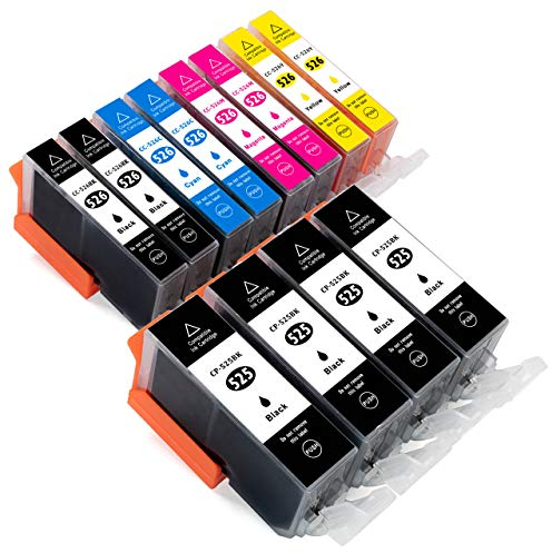 ESMOnline 12 komp. Druckerpatronen als Ersatz zu Canon PGI-525 CLI-526 für Pixma iP4850 iP4950 iX6550 MX715 MX885 MX895 MG5100 MG5150 MG5200 MG5250 MG5300 MG5350 MG6150 MG6250 MG8150 MG8250 (12er Set)