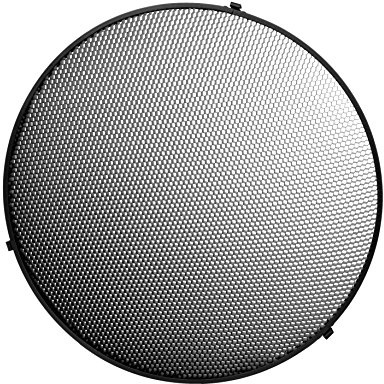 Bresser M-18 Grille nid-d'abeilles 70 cm | Ouvertures de 7 mm, réduit la dispersion lumineuse, dirige la lumière avec précision, pour réflecteurs et beauty dishes 70 cm