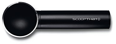 That Scoop Deluxe Cuillère à Glace Luxe, Aluminium, Noir Mat, 1 cm