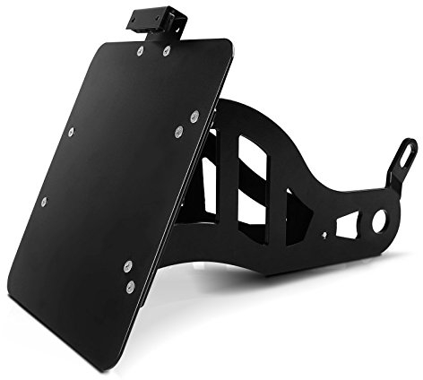 Seitlicher Kennzeichenhalter für Harley Davidson Softail Standard 99-05 schwarz