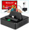innoAura Base de Carga para Switch Base de Carga Portátil para Reemplazo con Estructura de Enfriamiento, Puerto de Carga USB C, USB 3.0 y Puerto HDMI para NS Switch/Switch OLED