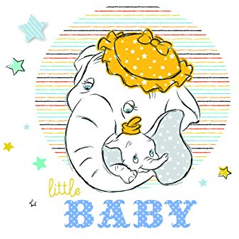 Disney Wandbild von Komar | Dumbo Little Baby | Kinderzimmer, Babyzimmer, Dekoration, Kunstdruck | Größe 30x40cm (Breite x Höhe) | ohne Rahmen | WB028-30x40