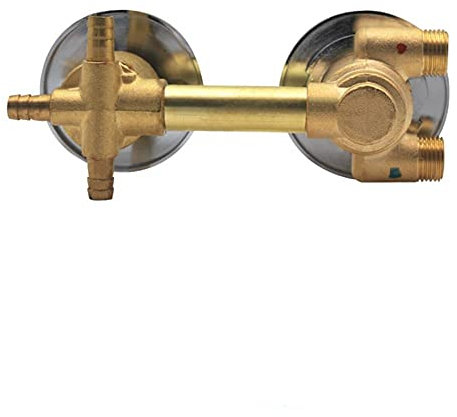 AFUDER Grifos de ducha termostáticos 2/3/4 salida 10 cm / 12,5 cm válvula mezcladora de latón para intubación grifo mezclador de temperatura Control de baño