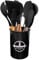 Priceless Homeware Essential Kitchen Utensils Set 12Pcs Cooking Utensils Set Kitchen Tool - Non-Stick & Heat Resistant Kitchen Gadgets Set -Cooking Ladles (Black, 12pcs Utensil Set)