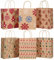 LATERN 24 Stück Weihnachtstüten Geschenktüten, 6 Stile Kraftpapiertüten Weihnachtsthema Goody Bags Weihnachtspartytüten Süßigkeiten Papierboxen für Weihnachtsfeier Dekoration Zubehör - 23 x 19 x 9 CM