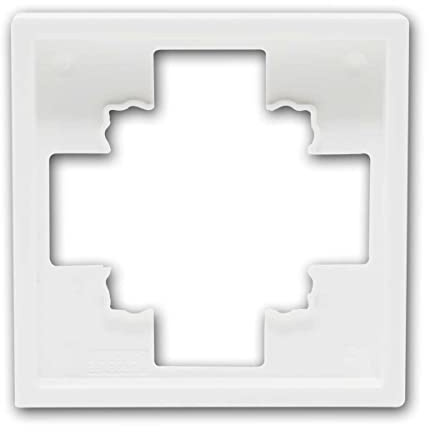 10er Set SHALLOW Rahmen, 1-fach, 80x80x10mm, weiß, minimalistisches Design mit samtiger Oberfläche