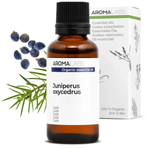 Cade BIO (Juniperus oxycedrus) - 30 mL - Huile Essentielle Chémotypée et Certifiée AB - Aroma Labs - Made in France