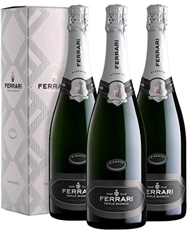 FERRARI Perlè Bianco Riserva Trento DOC Astucciato, 3 bottiglie