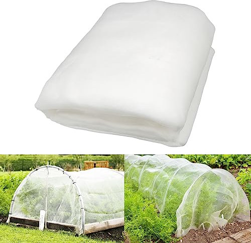 MAILEKT 3m x 10m Rete per Insetti Orto, Rete di protezione per piante ortaggi, frutteto e fiori contro insetti e uccelli - Rete Zanzariera di giardino per una protezione efficace delle tue colture