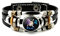 Leuchtendes Lederarmband Mit 12 Sternbildern – Zwölf Sternzeichen,Mehrschichtiges Web-Punk-Armband,Waage,Skorpion,Jungfrau,Löwe,Knopf-Zeit-Edelstein-Armband Für Männer Und Frauen,Löwe,Einheitsgröße