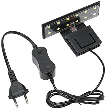 flexman Aquarium LED Licht, Superhelles Weißes Licht, Aquarium Clip On Licht mit Steuerbarem Schalter, Aquarium Clip Lampe für die Fischhaltung von Wasserpflanzen