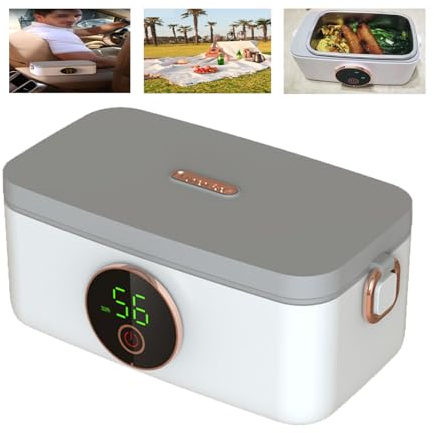 CNAOHGHN Roadnable And 1000 Ml Wire Lanking Lunchbox, Wireless Usb Lunchbox, 16000mah Battery, Keeps Heated For 5h Suitable For School, Office, Picnic, Outdoor