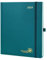POPRUN Kalender 2025 Buchkalender Hardcover, ca. A4 (26,5 x 21,5 cm), 12-Monate-Terminplaner (Jan.2025-Dez.2025), Wochenplaner 2025 mit 100 GSM Zertifiziertem Papier - Pazifikgrün