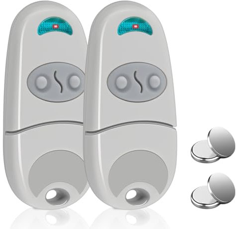 Effdrdfs Telecomando Cancello, 433,92MHz Telecomando Cancello Universali, 2 PCS Telecomando Universale Cancello Compatibile con 432EV, 2 Canali