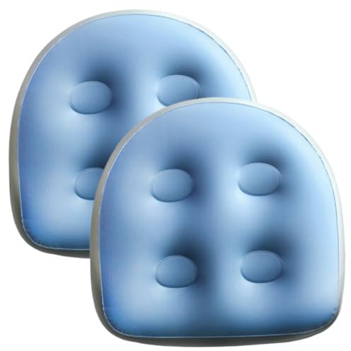 Cuscini da bagno, sedile per booster gonfiabile da 2 pcs 18.5x14.6x5.9 '' Support back sedile a vasca calda gonfiabile con sede a vasca idromassaggio per aspirazione sedile per vasca idromassaggio pe